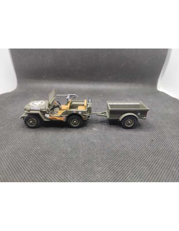 JEEP WILLYS MB avec REMORQUE - IXO - 1/43 | Jeep Willys MB avec Remorque |