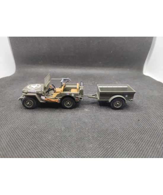 JEEP WILLYS MB avec REMORQUE - IXO - 1/43 | Jeep Willys MB avec Remorque |