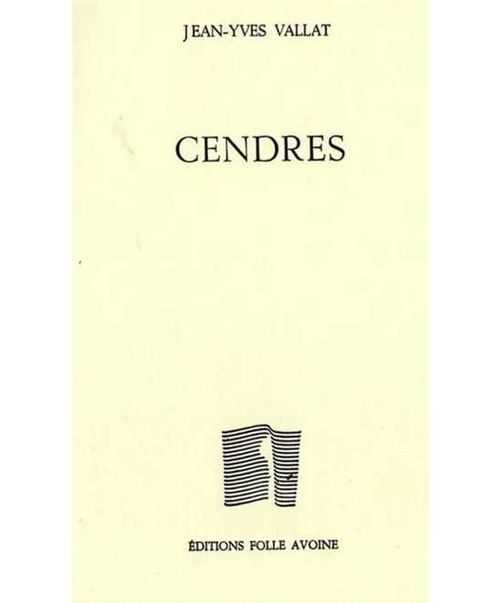 Cendres De Jean-Yves Vallat | 9782868102560 |