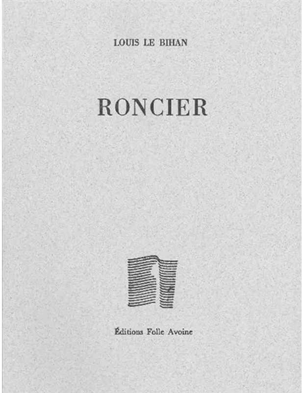 Roncier De Louis Le Bihan | 9782868101938 |