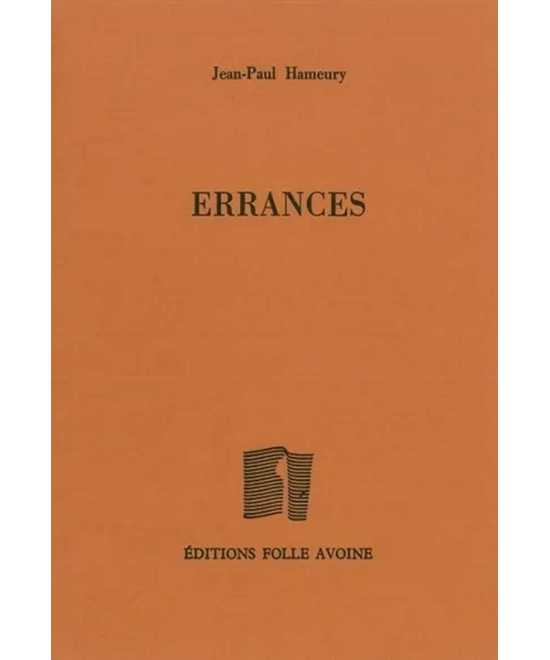 Errances De Jean-Paul Hameury | 9782868101891 |