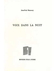 Voix dans la nuit De Jean-Paul Hameury | 9782868101426 |