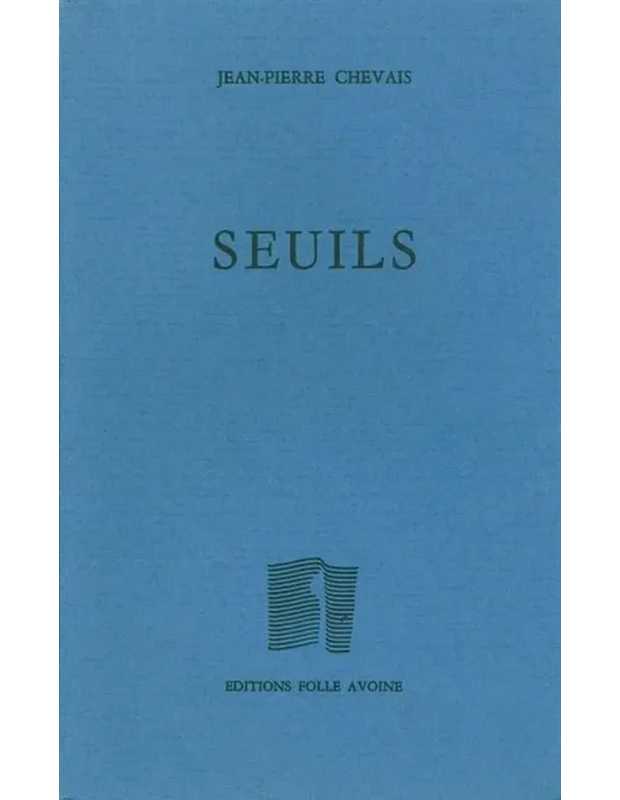 Seuils De Jean-Pierre Chevais | 9782868101297 |
