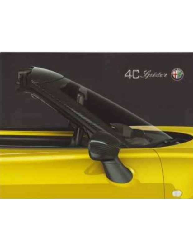 Dépliant ALFA ROMEO 4C Spider (2015) | Alfa 07 - 02.9.2245.38 |