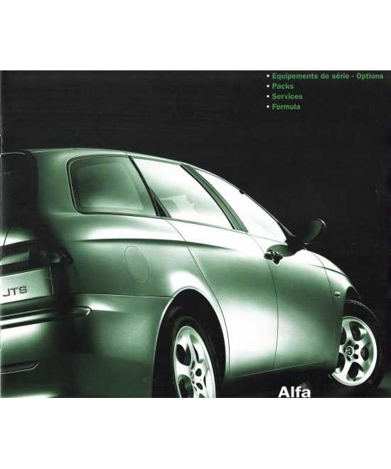 Brochure ALFA ROMEO 156 SPORTWAGON (Français) 2002 + Caractéristiques | Alfa 11 - 02.9.6759.48 |