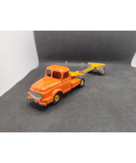 TRACTEUR WILLEME AVEC SA SEMI-REMORQUE FARDIER - DINKY SUPERTOYS- N° 36A - 1/43 | Tracteur Willeme avec sa Semi-Remorque Fard...