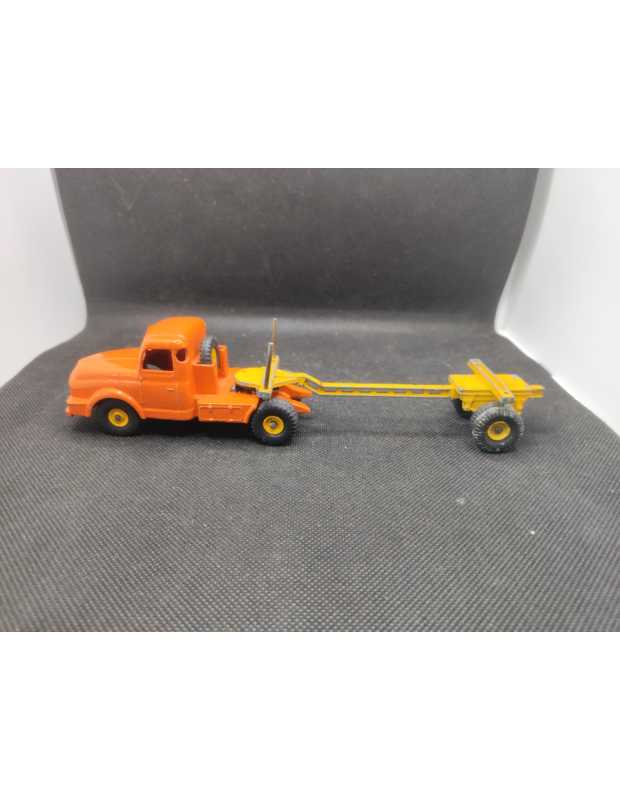 TRACTEUR WILLEME AVEC SA SEMI-REMORQUE FARDIER - DINKY SUPERTOYS- N° 36A - 1/43 | Tracteur Willeme avec sa Semi-Remorque Fard...