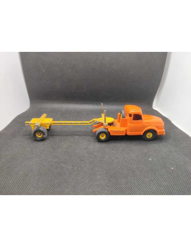 TRACTEUR WILLEME AVEC SA SEMI-REMORQUE FARDIER - DINKY SUPERTOYS- N° 36A - 1/43 | Tracteur Willeme avec sa Semi-Remorque Fard...