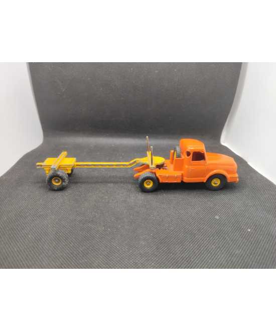 TRACTEUR WILLEME AVEC SA SEMI-REMORQUE FARDIER - DINKY SUPERTOYS- N° 36A - 1/43 | Tracteur Willeme avec sa Semi-Remorque Fard...