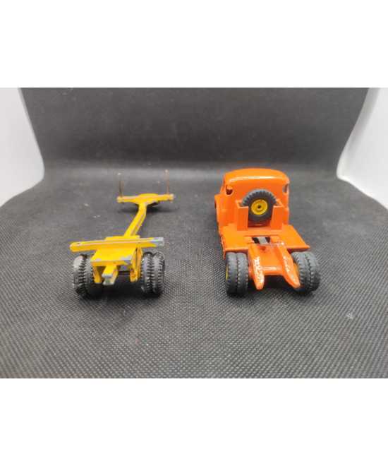 TRACTEUR WILLEME AVEC SA SEMI-REMORQUE FARDIER - DINKY SUPERTOYS- N° 36A - 1/43 | Tracteur Willeme avec sa Semi-Remorque Fard...