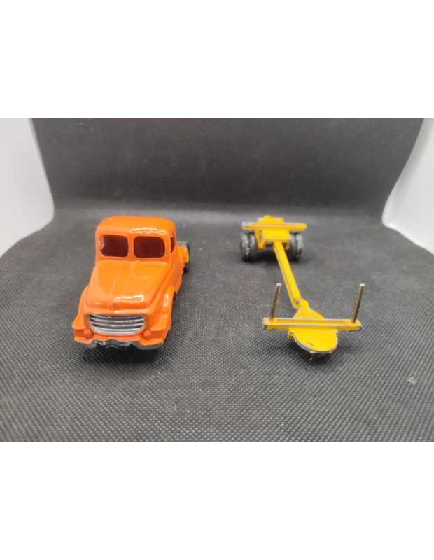 TRACTEUR WILLEME AVEC SA SEMI-REMORQUE FARDIER - DINKY SUPERTOYS- N° 36A - 1/43 | Tracteur Willeme avec sa Semi-Remorque Fard...
