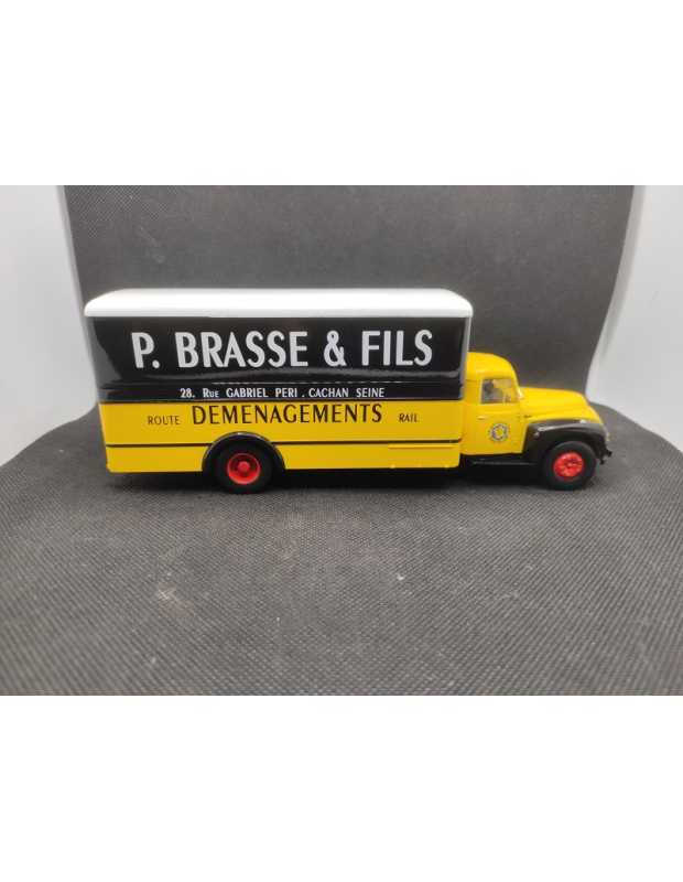 CITROEN T55-60 DEMENAGEMENT P. BRASSE & FILS - IXO - N°90 - 1/43 | Citroen T55-60 Déménagement P.Brasse & Fils - 90 |