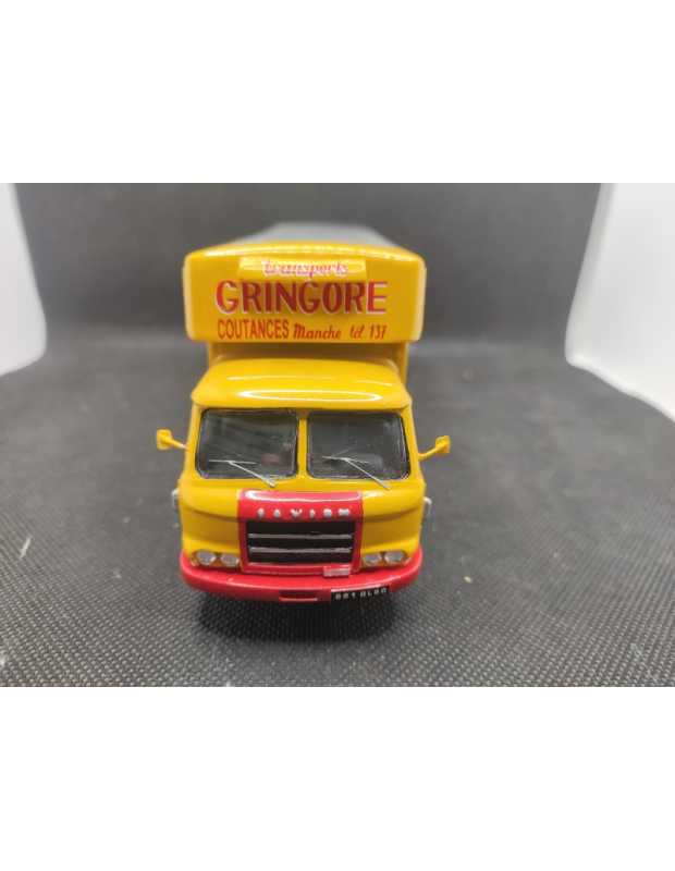Camion Miniature Unic Sanders 1/43 IXO Altaya - Jaune, Occasion, Boîte Abîmée
