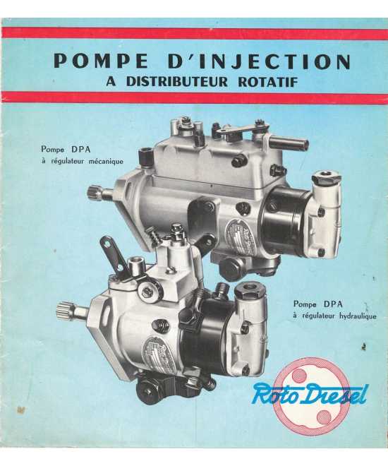 Brochure Pompe Injection distributeur Rotatif Type DPA | Dépliant Injection DPA |