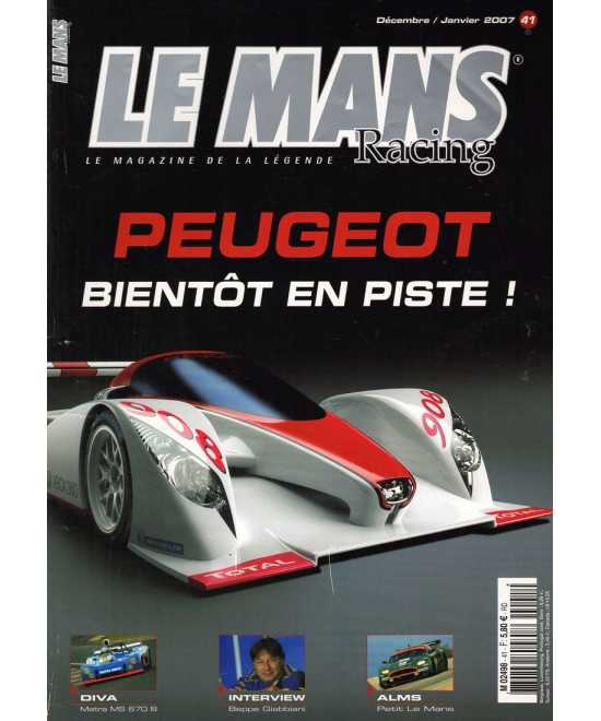 Le Mans Racing N°41 - Peugeot 908 , bientôt en piste ! | Mans Racing N°41 |