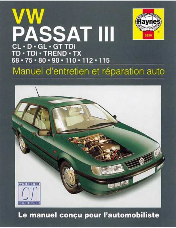 VW Passat 3 - Manuel d'entretien et de réparation | 9781859605288 |