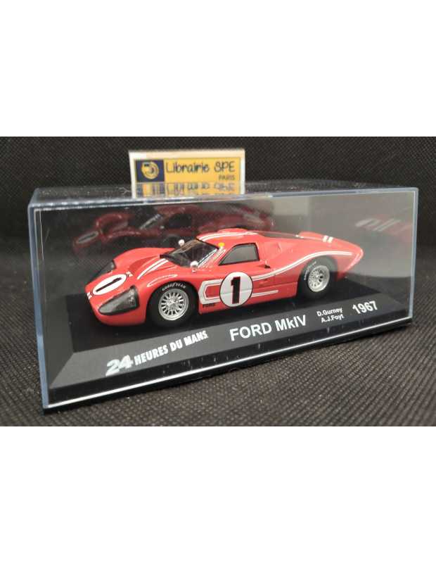 FORD MkIV - 24 heures du Mans 1967 - IXO / 1:43 | 24h le Mans - FORD MkIV N°1 |