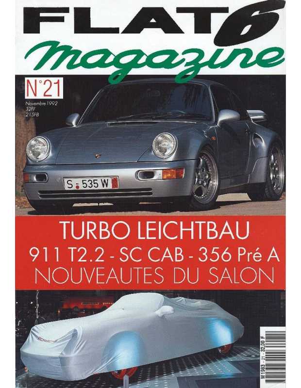 Flat 6 Magazine N°21 - Novembre 1992 Dossier: Salon 1992 | Flat6 N°21 |