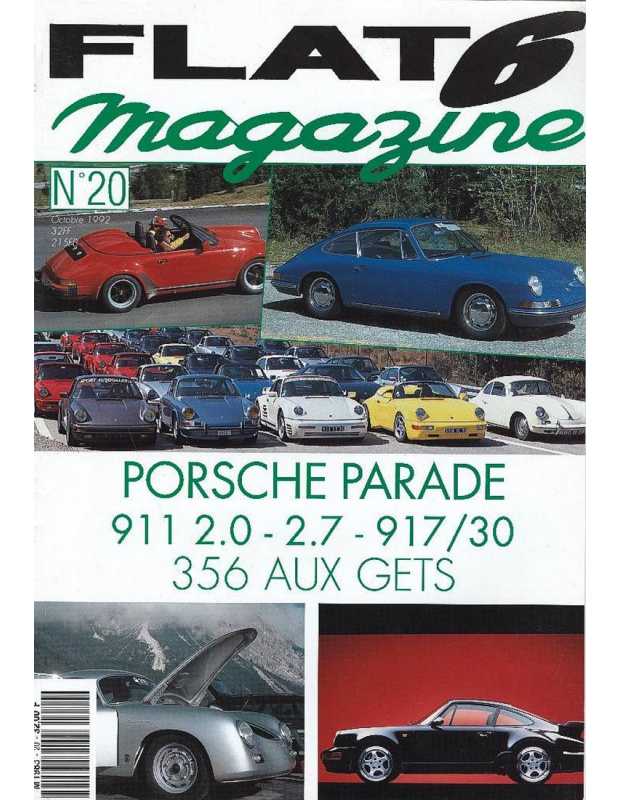 Flat 6 Magazine N°20 - Octobre 1992 Porsche 911 Turbo "karajan" | Flat6 N°20 |
