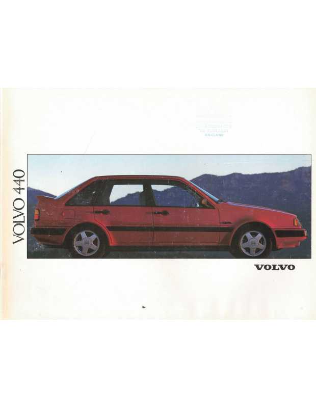 Brochure VOLVO 440 (Y compris turbo) 1991 - Français | Volvo 7 |