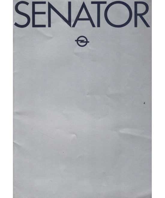 Brochure OPEL SENATOR 2.8lH et 3.0lE (1978) Français | OPEL 01 |