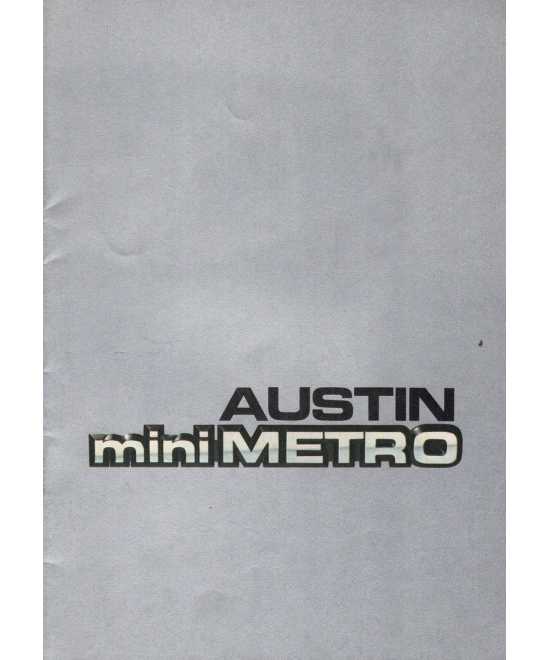 Brochure AUSTIN Mini METRO (Français) 1981 - y compris 1300 Automatique | AUSTIN 2 |