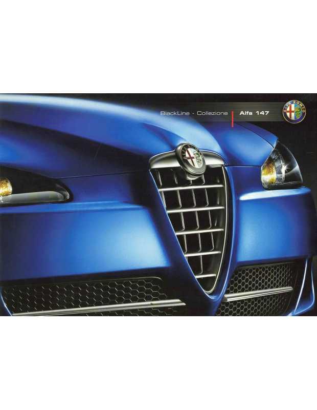 Catalogue ALFA ROMEO 147 Blackline & Collezionze (2006) Français | Alfa 29 - Ref 04.9.3704.02-s |