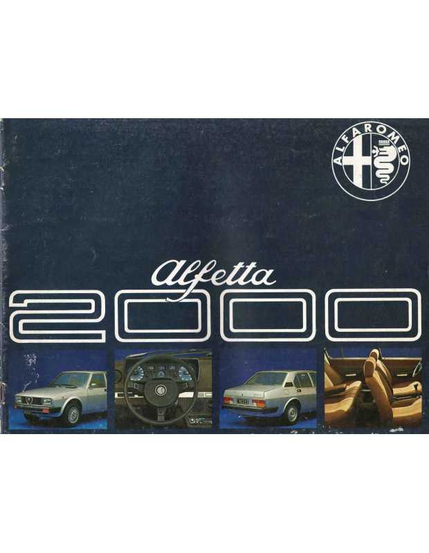 Brochure ALFA ROMEO Alfetta 2000 (1978) Allemand | Alfa 30 - Ref 773 G 524 |