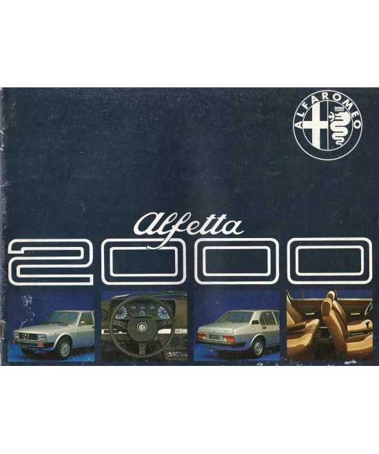 Brochure ALFA ROMEO Alfetta 2000 (1978) Allemand | Alfa 30 - Ref 773 G 524 |