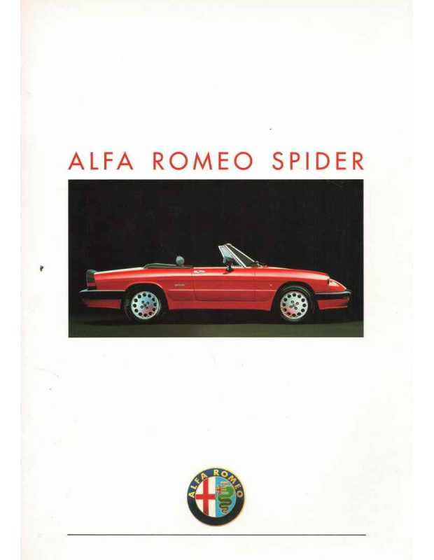 Catalogue ALFA ROMEO SPIDER "3" (Français) 1989 | Alfa 18 - Ref B892-261 |