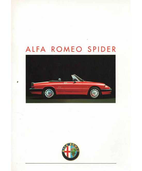 Catalogue ALFA ROMEO SPIDER "3" (Français) 1989 | Alfa 18 - Ref B892-261 |