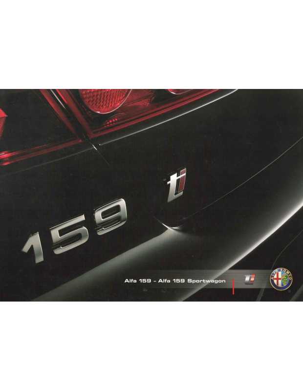 Dépliant ALFA ROMEO 159 Ti (Français) | Alfa 20 |