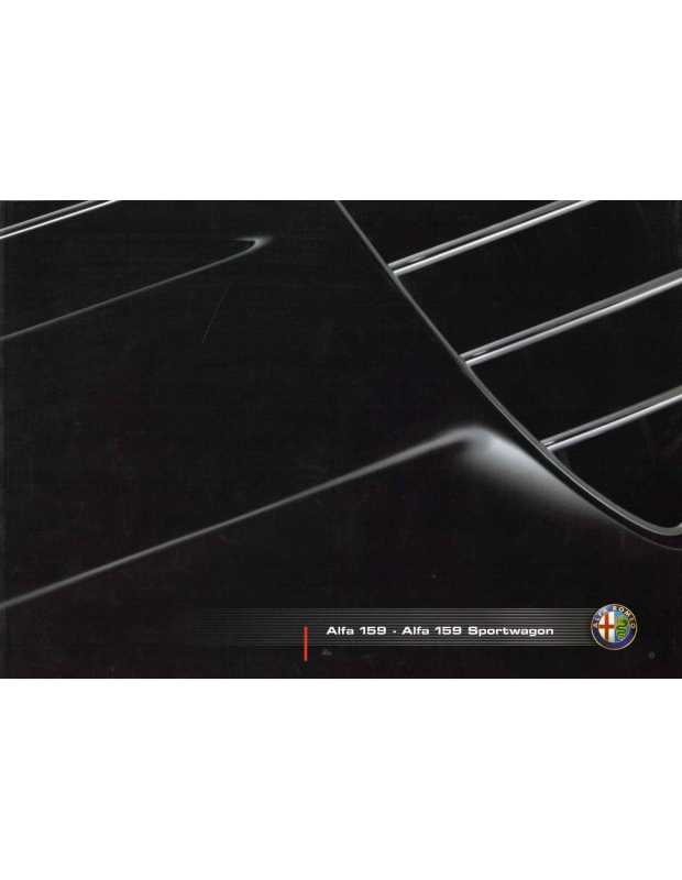 Catalogue ALFA ROMEO 159 Berline et Sportwagen (Français) 2007 | Alfa 22 - Ref 04.9.4290.38-s |