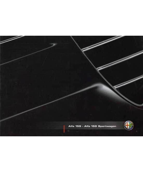 Catalogue ALFA ROMEO 159 Berline et Sportwagen (Français) 2007 | Alfa 22 - Ref 04.9.4290.38-s |