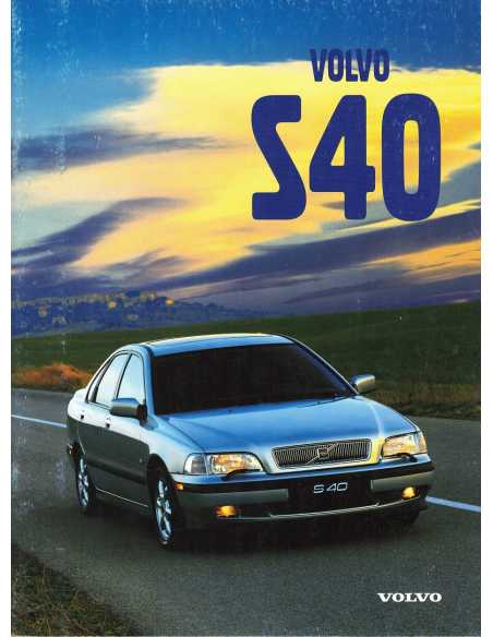 Brochure VOLVO S40 (1998) Français | Volvo 45 - Ref MS/PV 9598-98 |
