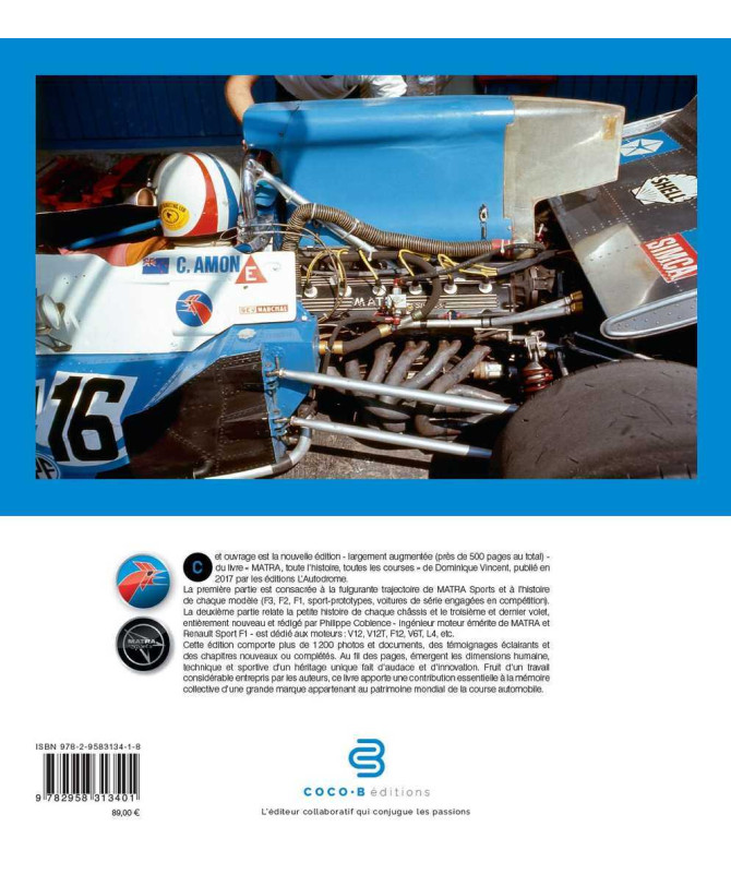 MATRA Sports - L’histoire, les châssis, les moteurs | 9782958313418 |