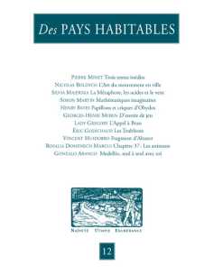 Des PAYS HABITABLES N°12 Naïveté - Utopie - Exubérance (2025) | 9782912753700 |