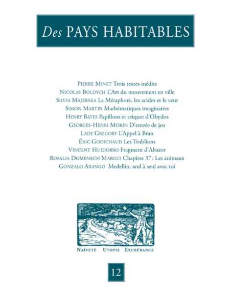 Des PAYS HABITABLES N°12 Naïveté - Utopie - Exubérance (2025) | 9782912753700 |