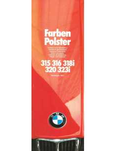 Brochure Teinte et Garnissage BMW 315 / 316 / 318i / 320 et 323i (1982) | BMW 109 - Ref: 211 03 04 99 2/82 VM |