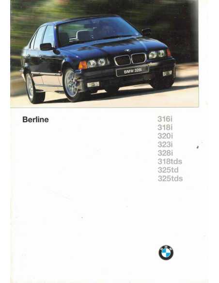 Catalogue BMW 316 / 318i / 320i / 323i / 318TDs / 325TD / 325TDs (1996) | BMW 111 - Ref: 6 11 03 24 30 2 1996 VM |
