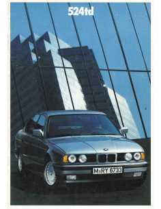 Brochure BMW 524td 115ch (01/1990) Français | BMW 99 - Ref: 0 11 05 02 30 1/90 VM |