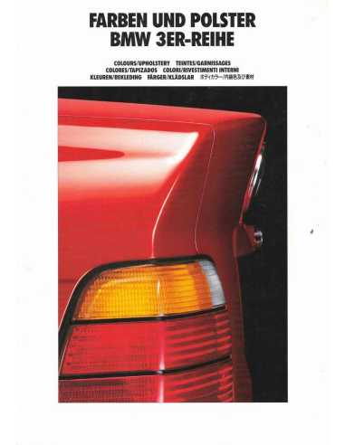 Brochure Teintes et Garnissages BMW Série 3 (316 / 318 / 320 / 325) 1992 | BMW 117 - Ref: 2 11 03 02 99 1/92 VM |
