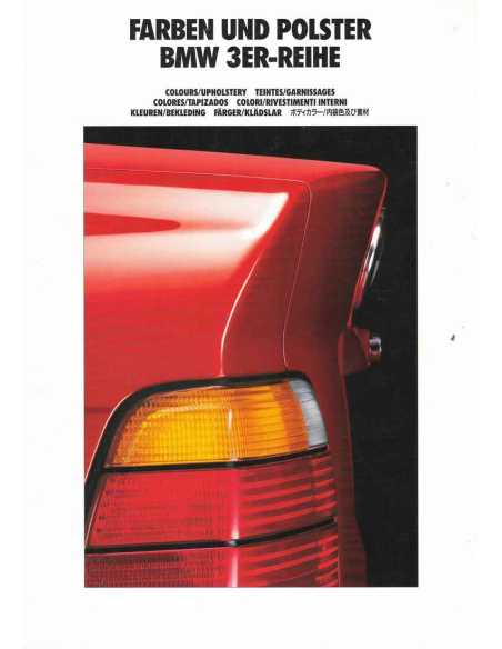 Brochure Teintes et Garnissages BMW Série 3 (316 / 318 / 320 / 325) 1992 | BMW 117 - Ref: 2 11 03 02 99 1/92 VM |