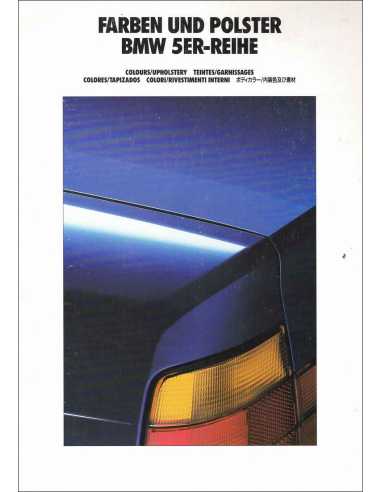 Brochure Teintes et Garnissages BMW Série 5 (520 / 525 / 535) 1991 | BMW 118 -Ref: 1 11 05 14 99 2/91 VM |