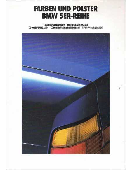 Brochure Teintes et Garnissages BMW Série 5 (520 / 525 / 535) 1991 | BMW 118 -Ref: 1 11 05 14 99 2/91 VM |