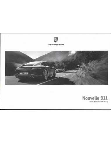 Catalogue Tarif PORSCHE 911 Carrera et Carrera S (09/2011) Français | PORS04 - Ref: WVK 195 130 98 F/WW |