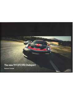 Catalogue PORSCHE 911-991 GT2 RS ClubSport (11/2018) Anglais | PORS38 - Ref: WSRZ180104S920 |