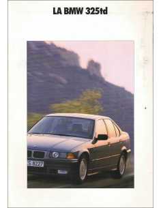 Brochure BMW 325 td 115cv (1992) Français | BMW 132 - Ref: 2 11 03 11 30 1/92 VM |