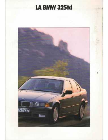Brochure BMW 325 td 115cv (1992) Français | BMW 132 - Ref: 2 11 03 11 30 1/92 VM |