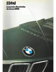 Brochure BMW 524td 115ch (1983) Français | BMW 126 - Ref: 3 11 05 11 30 2/83 VM |